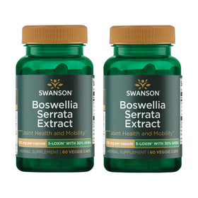 Swanson Extrait de Boswellia Serrata 125 mg, 60 Capsules Végétales - vue de face