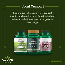 Swanson Extrait de Boswellia Serrata 125 mg, présentation avec d'autres compléments