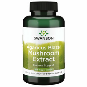 Swanson Extrait de Champignon Agaricus Blazei 500 mg 90 Capsules vue de face