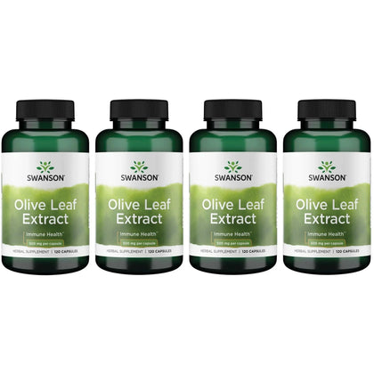Swanson Extrait de Feuille d'Olivier 500 mg 120 Caps - vue avant