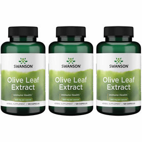 Swanson Extrait de Feuille d'Olivier 500 mg 120 Capsules - Vue avant