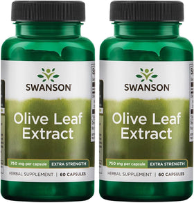 Swanson Extrait de Feuille d'Olivier 60 Capsules, vue de face