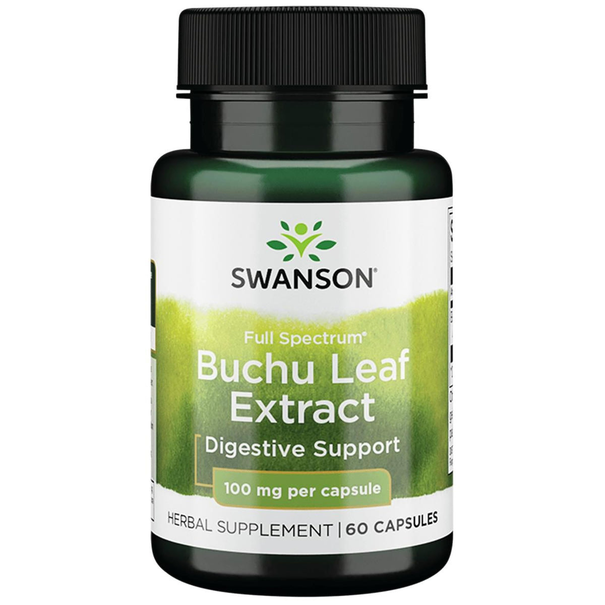 Swanson Extrait de Feuille de Buchu 100 mg capsules vue de face