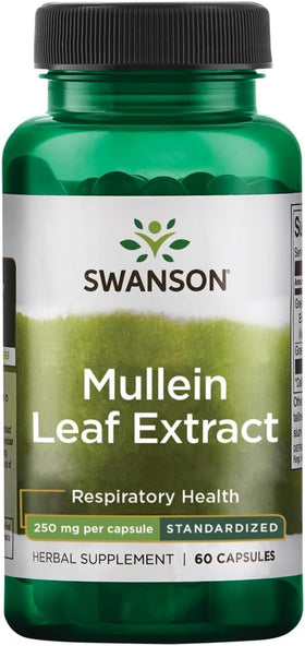 Swanson Extrait de Feuille de Molène 250 mg, gélules vues de face