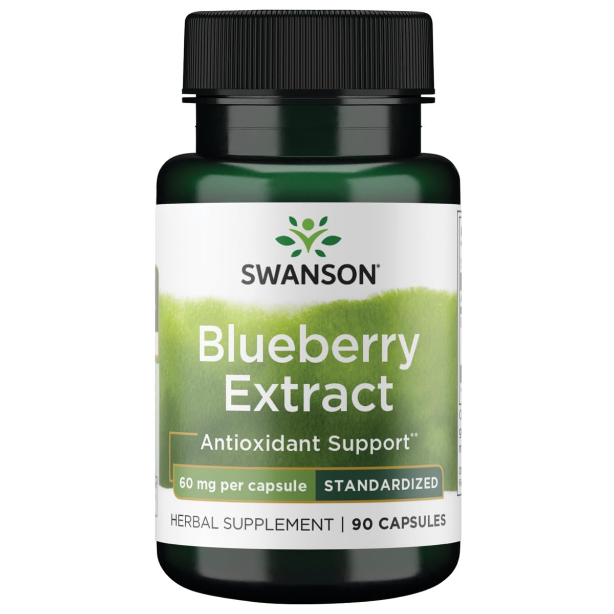 Swanson Extrait de Feuille de Myrtille 90 capsules vue avant