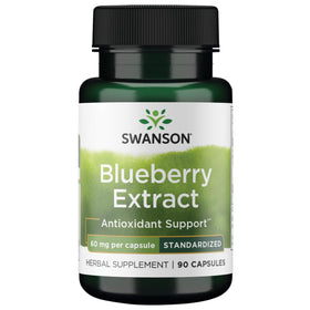 Swanson Extrait de Feuille de Myrtille 90 capsules vue avant