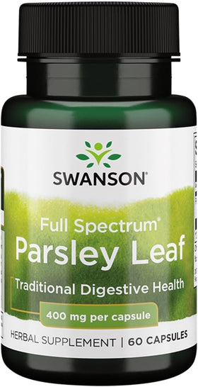 Swanson Extrait de Feuille de Persil 60 Capsules - vue avant