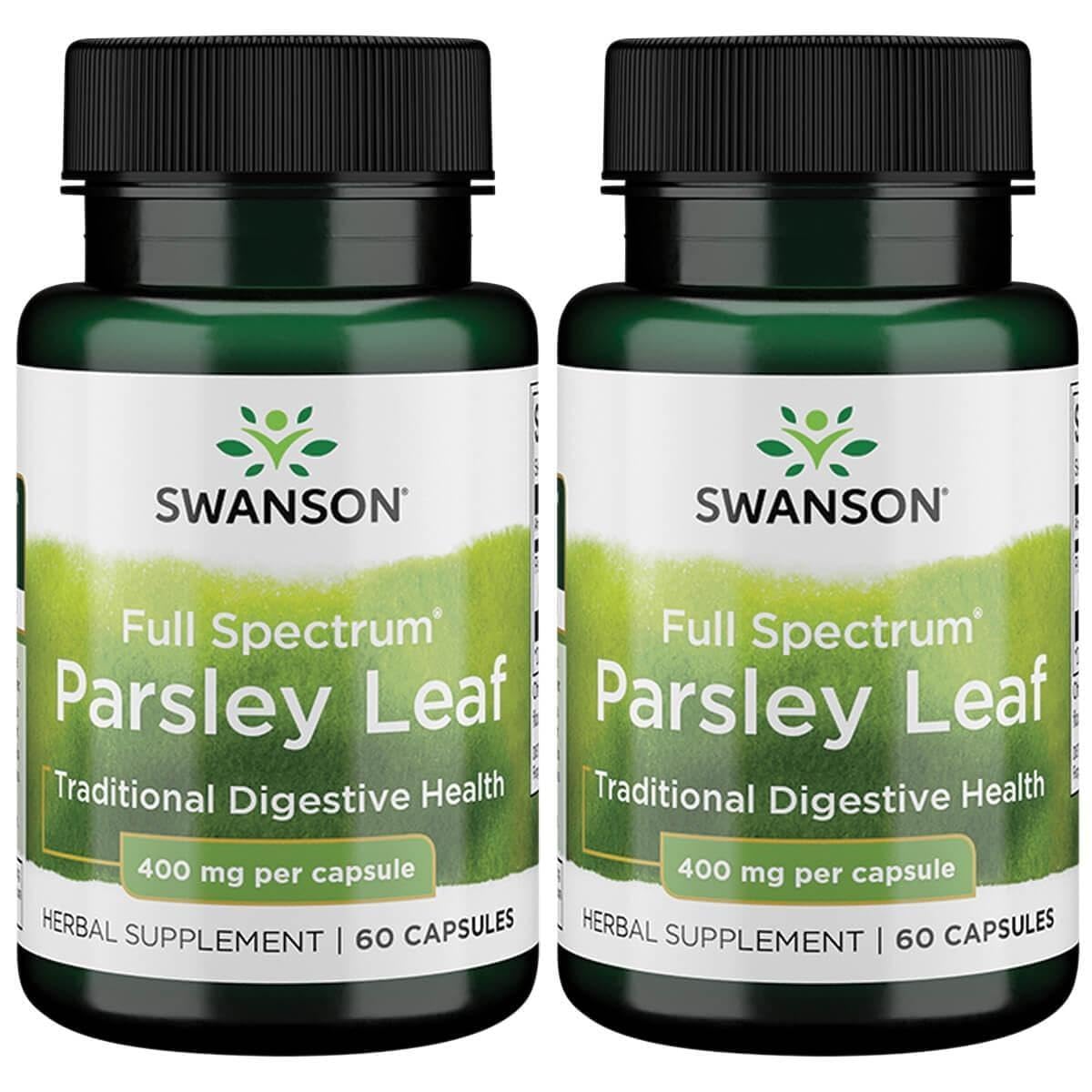 Swanson Extrait de Feuille de Persil 60 Capsules, vue de face