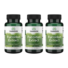Swanson Extrait de Fucoïdane 500 mg 60 Capsules Végétales - vue de face