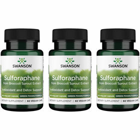 Swanson Extrait de Germes de Brocoli Sulforaphane 60 Capsules Végétales vue de face