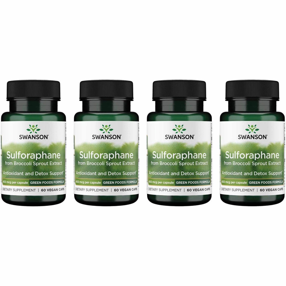 Swanson Extrait de Germes de Brocoli Sulforaphane 60 gélules végétales face