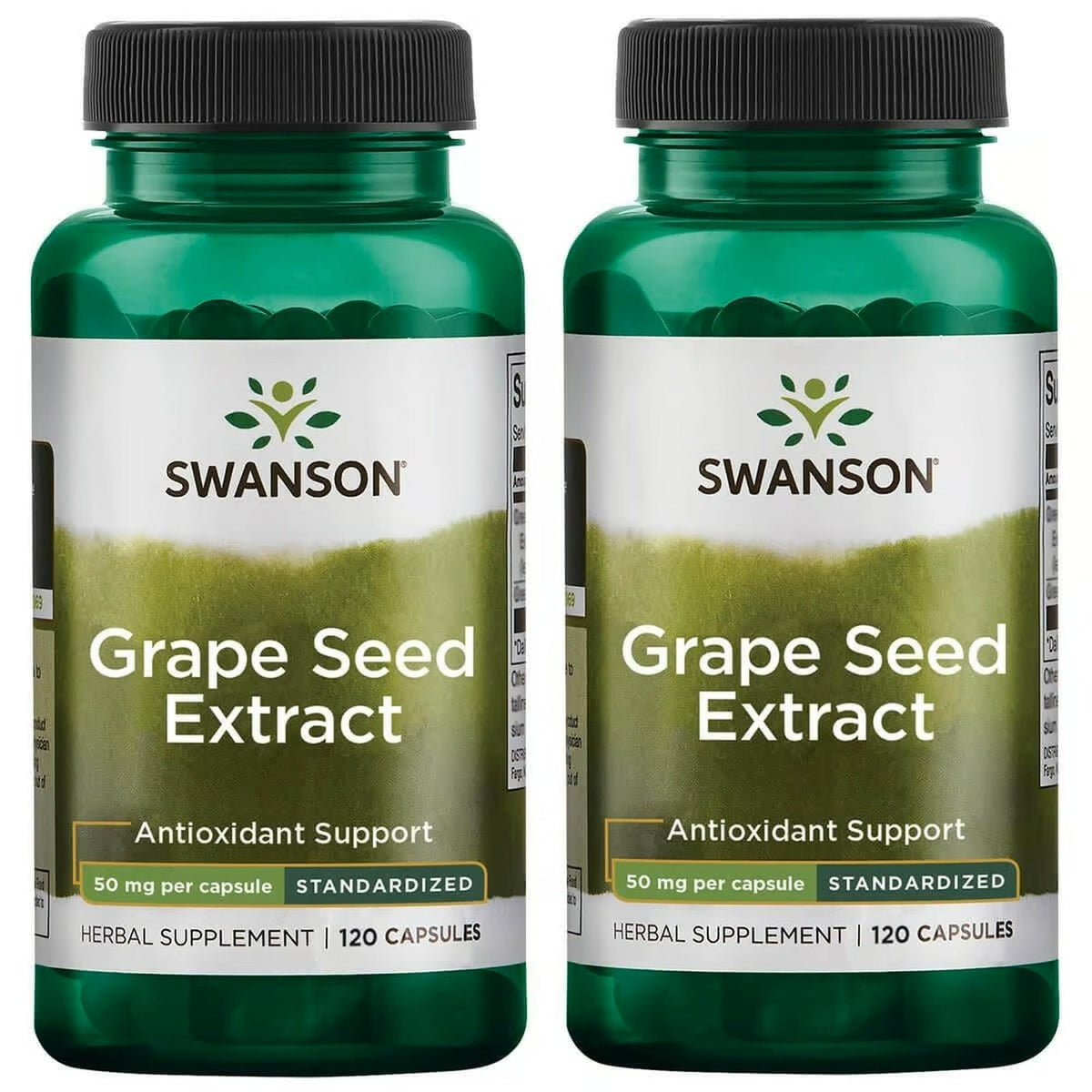 Swanson Extrait de Graines de Raisin 120 gélules vue de face