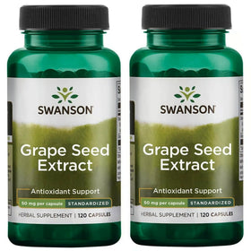 Swanson Extrait de Graines de Raisin 120 gélules vue de face