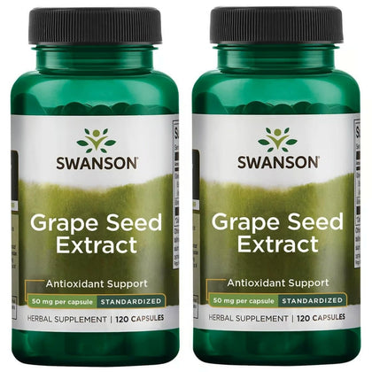 Swanson Extrait de Graines de Raisin 120 gélules vue de face