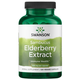 Swanson Extrait de Sureau 575 mg gélules végétales vue de face