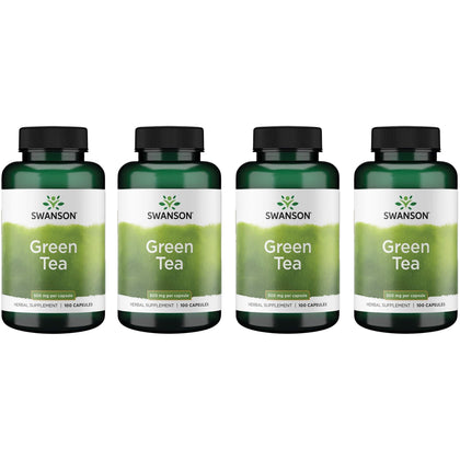Swanson Extrait de Thé Vert 500 mg Capsules, vue de l'emballage