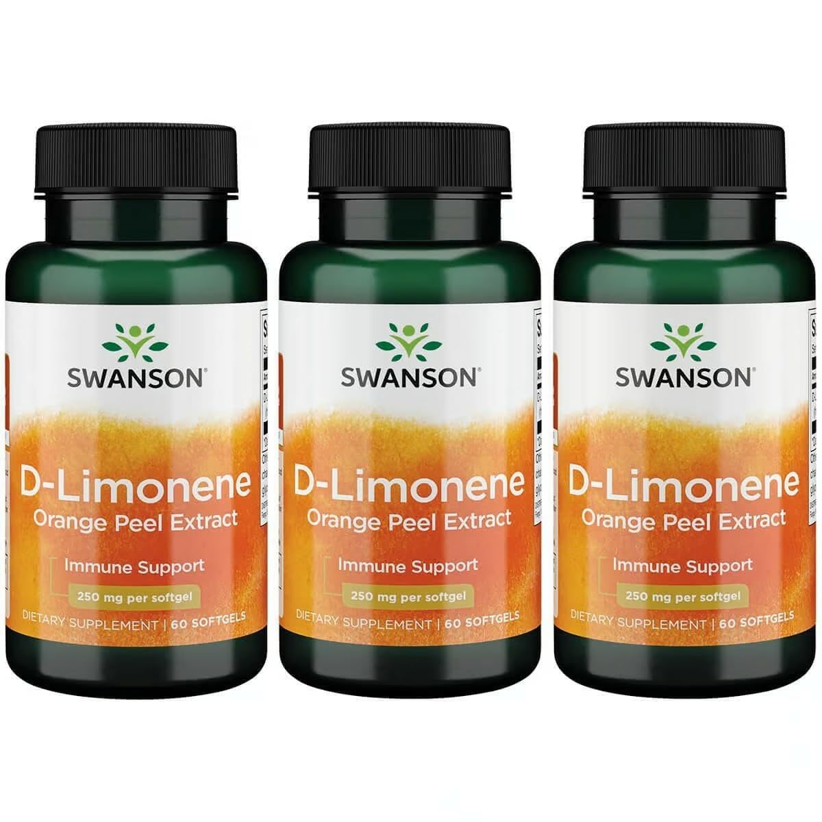 Swanson extrait de zeste d'orange D-Limonène 250 mg, emballage avant