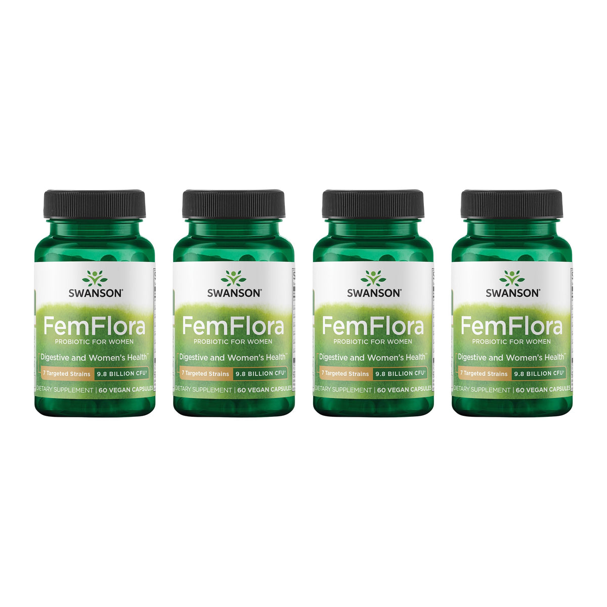Swanson FemFlora Probiotique Femme 60 capsules vue avant