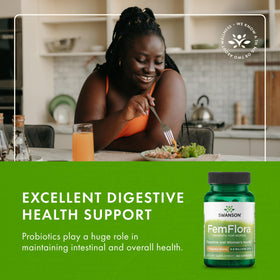 Swanson FemFlora Probiotique Femme emballage arrière