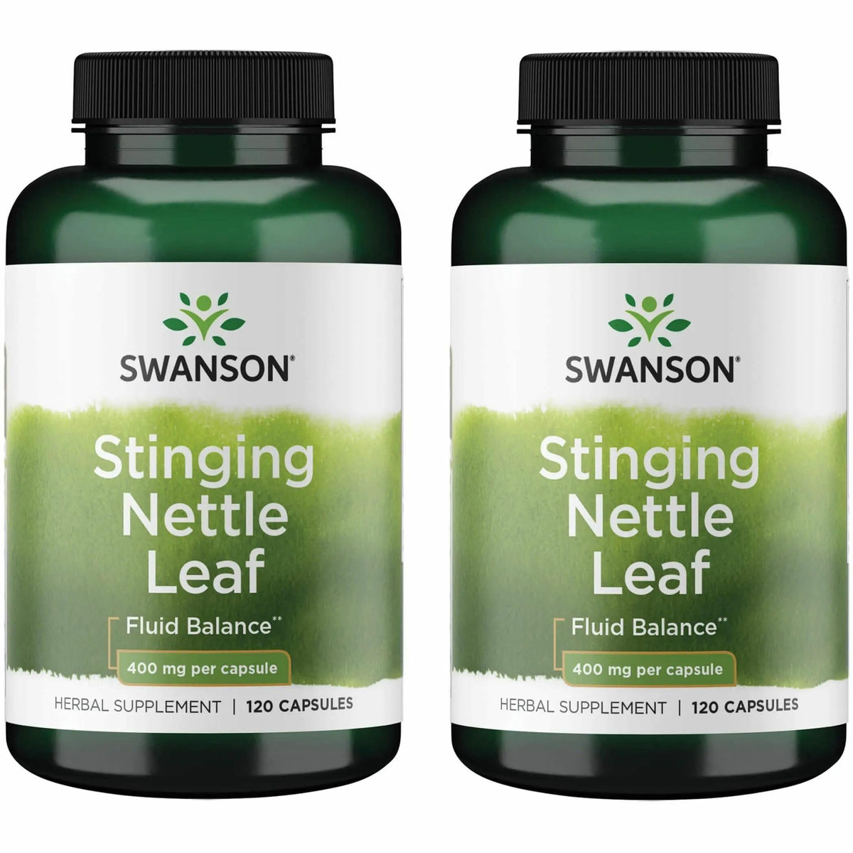 Swanson Feuille d'Ortie 120 Capsules vue de face avec étiquette