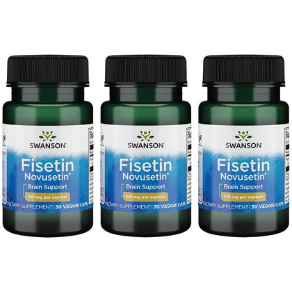Swanson Fisetin Flavonoid 100 mg gélules végétales face avant