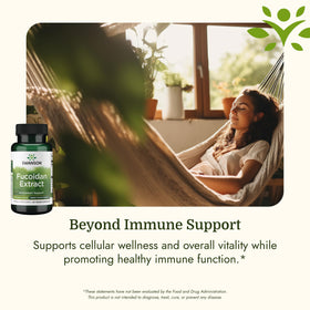 Swanson Fucoidan Extract 500 mg avec vue latérale