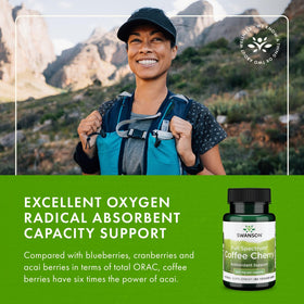 Swanson Full Spectrum Coffee Cherry 200 mg capsule details