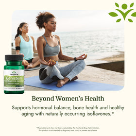 Swanson Genisteine 125 mg capsules ouvertes montrant le contenu