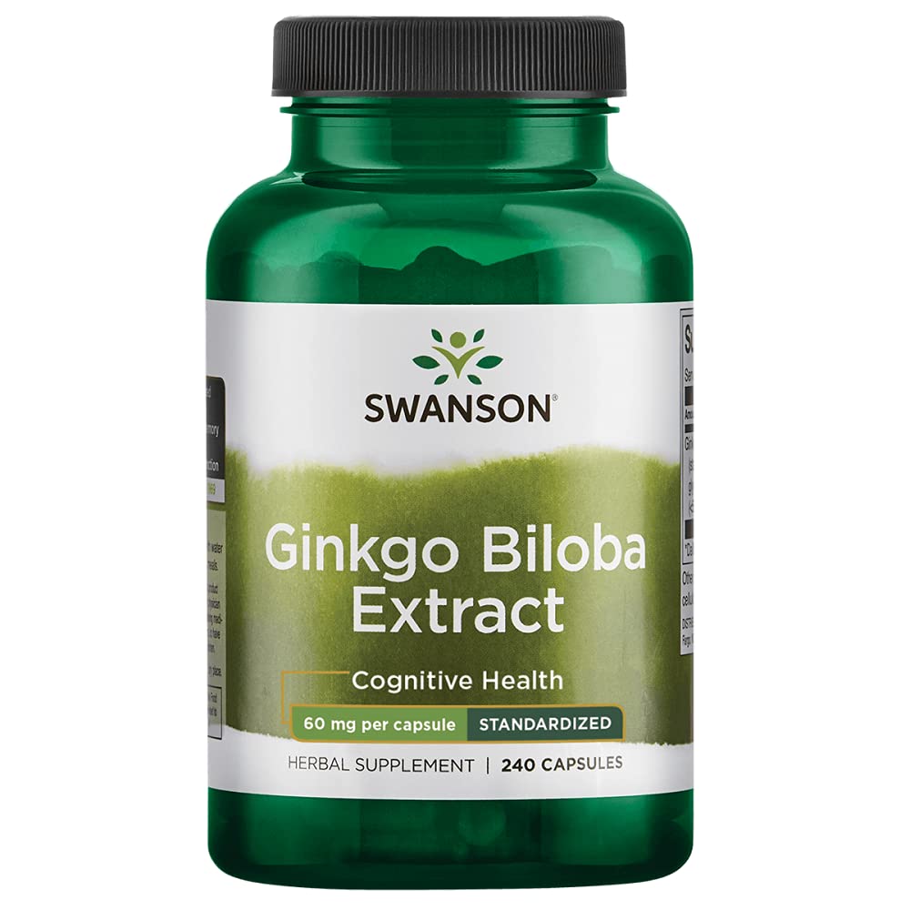 Swanson Ginkgo Biloba 240 Capsules avant vue