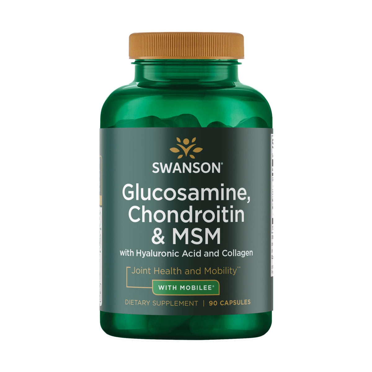 Swanson Glucosamine Chondroitin MSM 90 Capsules vue de face