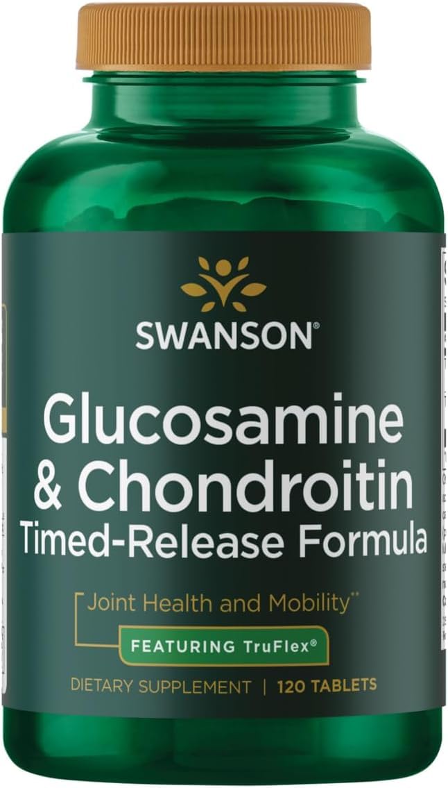 Swanson Glucosamine et Chondroïtine 750/600 mg, 120 comprimés vue de face