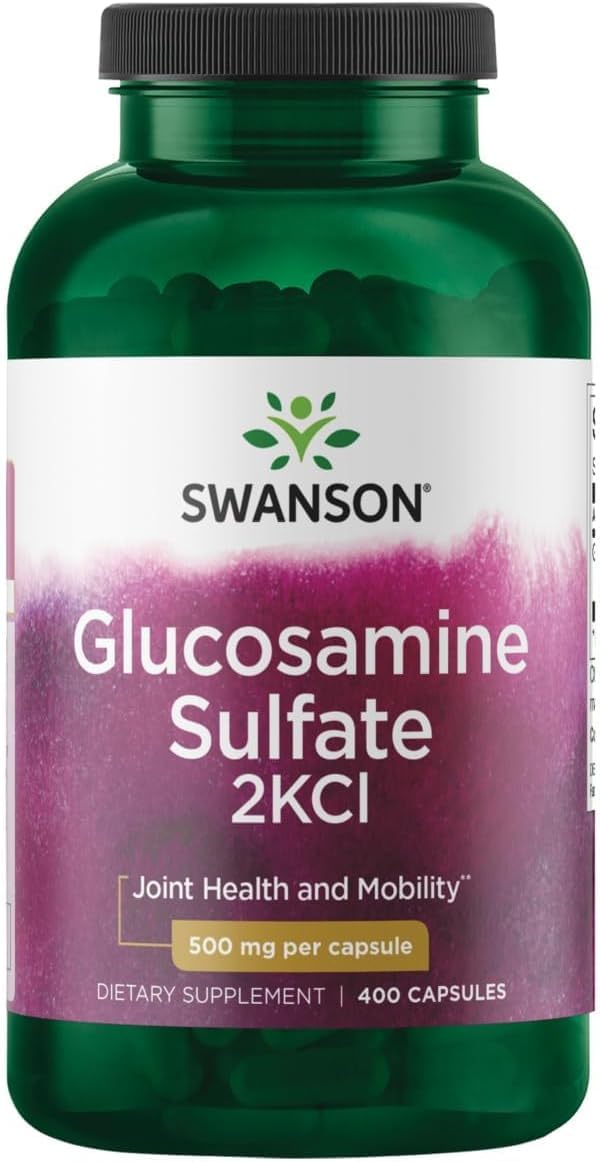 Swanson Glucosamine Sulfate 500 mg 400 capsules vue de face