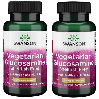 Swanson Glucosamine Végétarien 500 mg capsules végétales vue de face