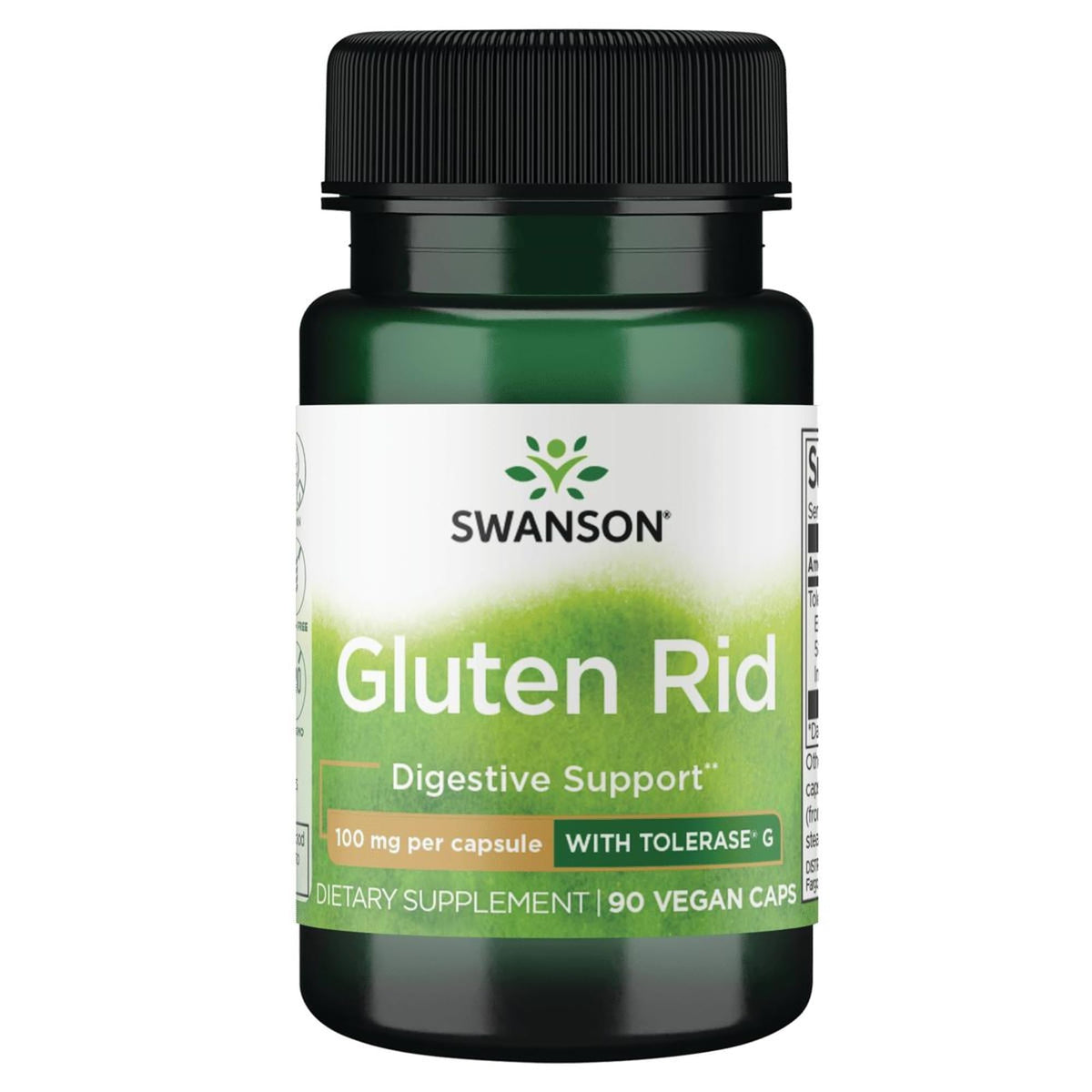 Swanson Gluten Rid 90 Capsules Végétales vue avant