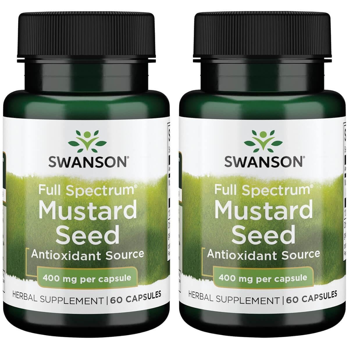 Swanson Graines de Moutarde 400 mg, vue de l'emballage avant