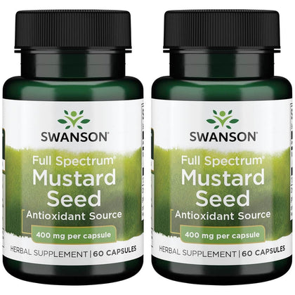 Swanson Graines de Moutarde 400 mg, vue de l'emballage avant