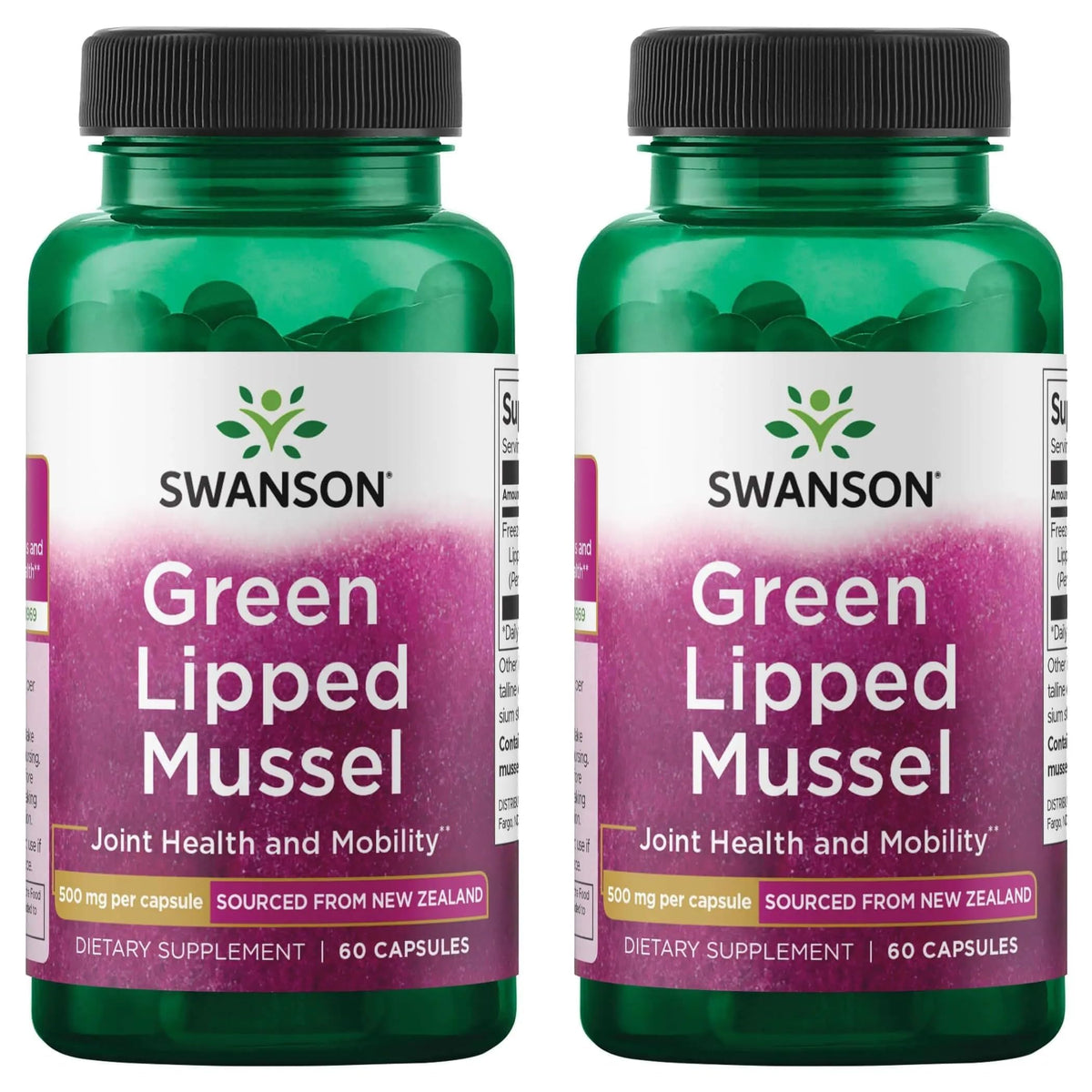 Swanson Green Lipped Mussel 60 capsules vue avant