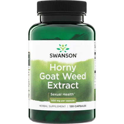 Swanson Horny Goat Weed Complex 120 capsules vue de face