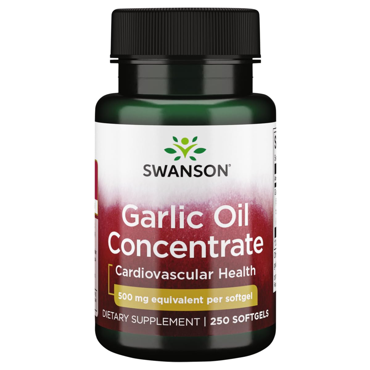 Swanson Huile d'Ail 250 gélules softgels vue avant