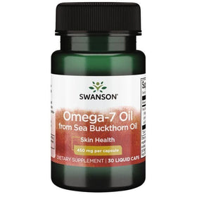 Swanson huile Omega-7 450 mg capsules liquides en boîte