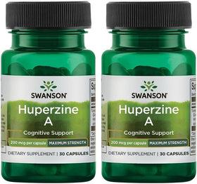 Swanson Huperzine A 200 mcg capsules front view