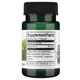 Swanson Huperzine A 200 mcg supplement bottle