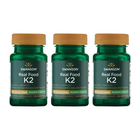 Swanson K2 (MK-7) 200 mcg 30 gélules packaging vue de face
