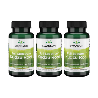 Swanson Kudzu Racine complément alimentaire 60 capsules vue de face