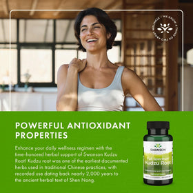 Swanson Kudzu Racine complément alimentaire ouvert avec capsules visibles