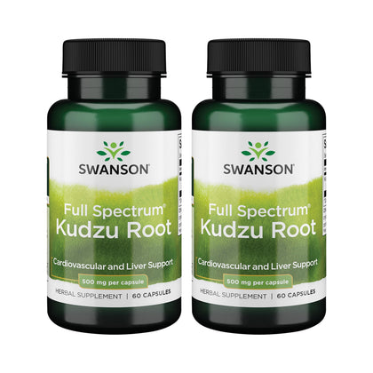 Swanson Kudzu Root 60 capsules front view