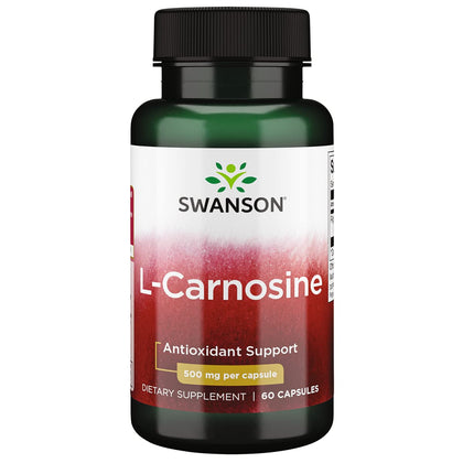 Swanson L-Carnosine 500 mg 60 capsules vue de face