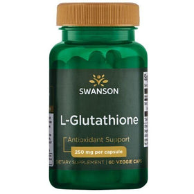 Swanson L-Glutathione 250 mg 60 capsules avec étiquette visible