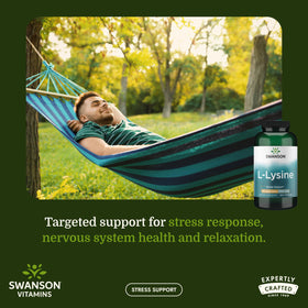 Swanson L-Lysine 500 mg 300 Capsules vue arrière
