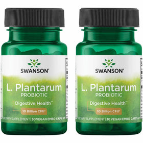 Swanson L. Plantarum 10 milliards CFU 30 capsules végétales, vue de face